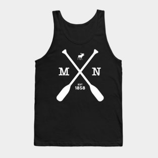 Minnesota Moose And Paddles 1858 Midwest Tank Top